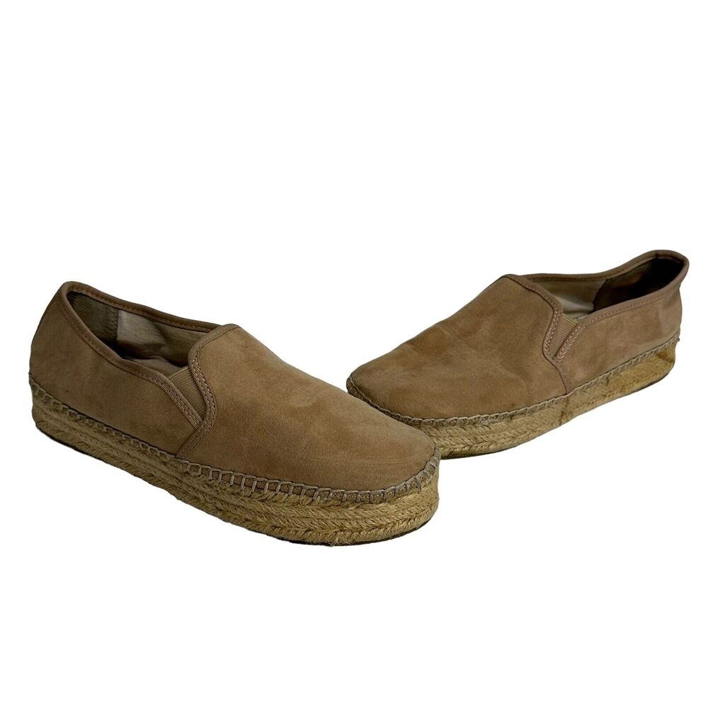 circus Sam Edelman beige Tan platform espadrille flats women's Size 9